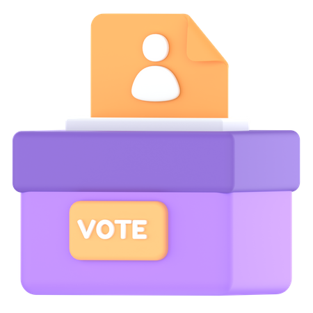 Câmara de votação  3D Icon