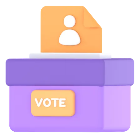 Câmara de votação  3D Icon