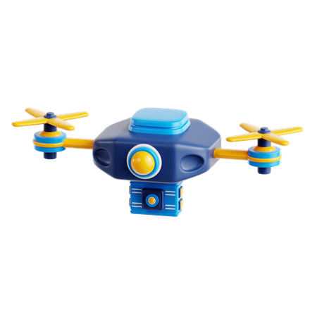 Dron con cámara  3D Icon