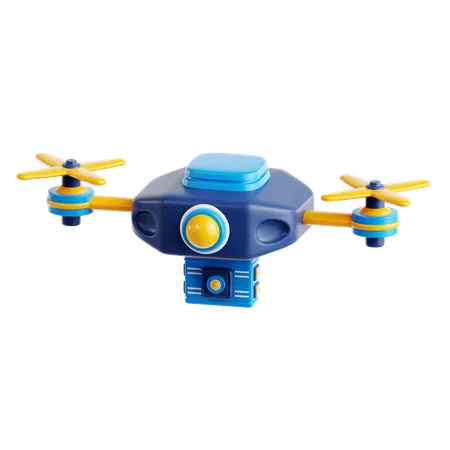 Dron con cámara  3D Icon