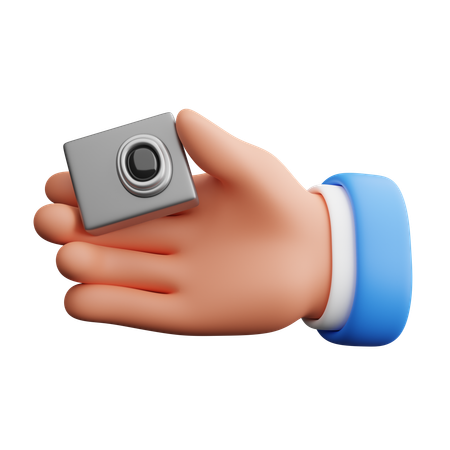 Mano sosteniendo la cámara  3D Icon