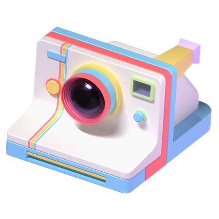 Cámara instantánea  3D Icon