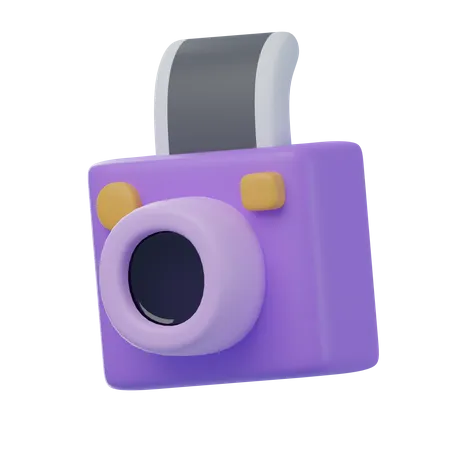 Cámara instantánea  3D Icon