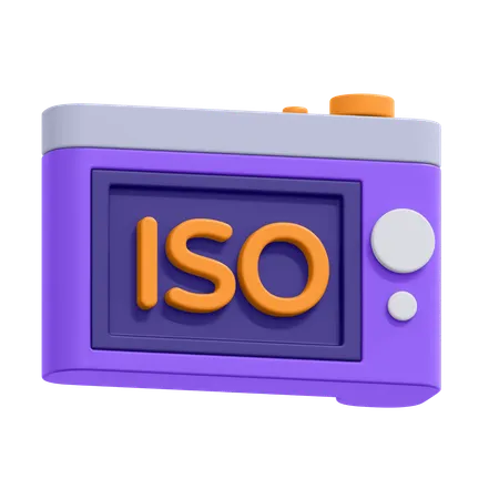 Camara iso  3D Icon