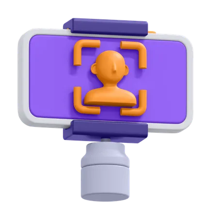 Cámara móvil  3D Icon