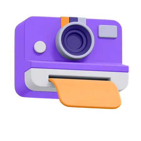 Cámara Polaroid  3D Icon