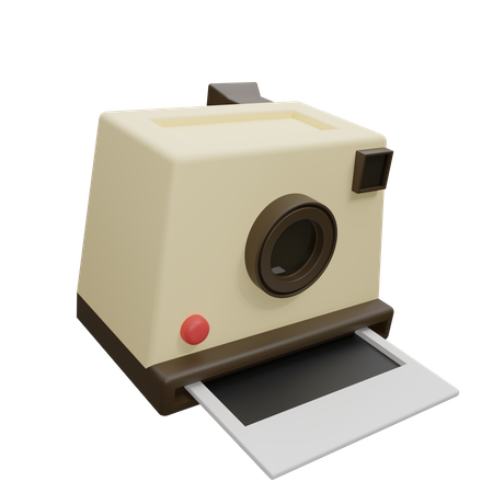 Cámara Polaroid  3D Icon