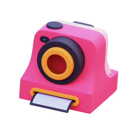 Cámara Polaroid  3D Icon