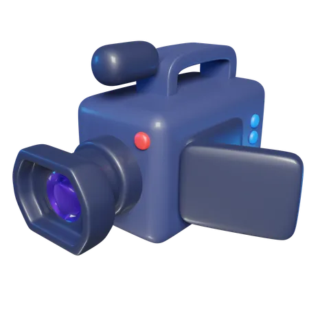 Cámara de vídeo  3D Icon