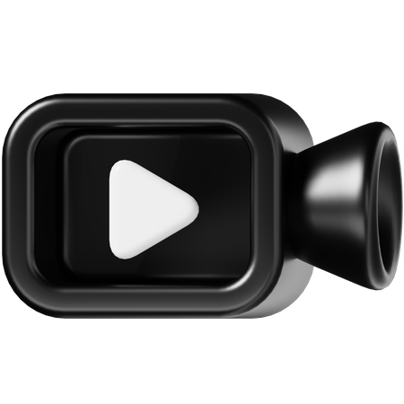 Cámara de vídeo  3D Icon