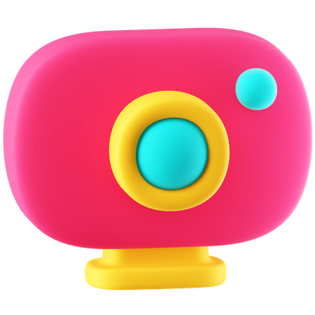 Cámara web  3D Icon