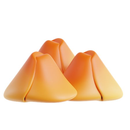 Samosa de camarão  3D Icon