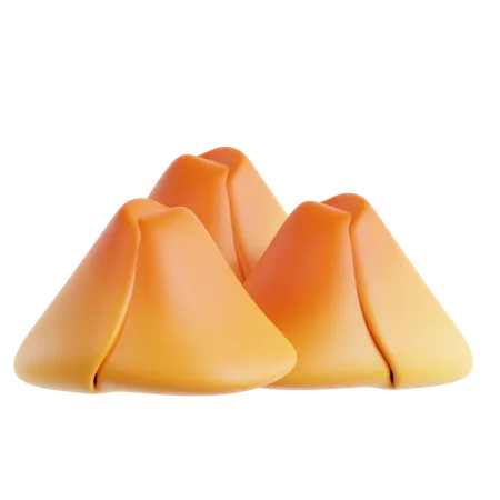 Samosa de camarão  3D Icon