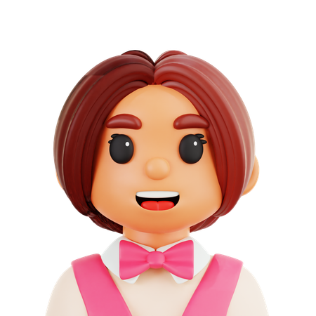 Camarera  3D Icon