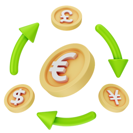 Câmbio  3D Icon