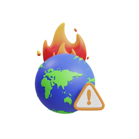 Cambio climático  3D Icon