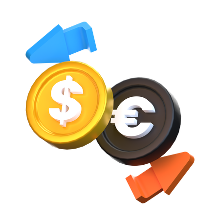 Cambio de dinero  3D Icon