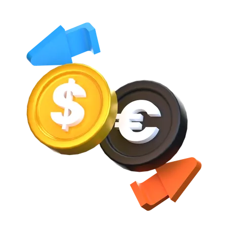 Cambio de dinero  3D Icon