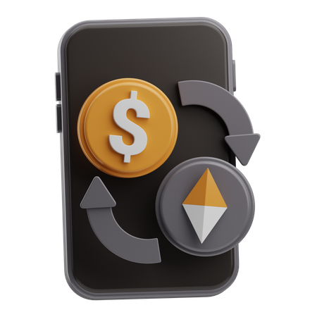 Cambio de dinero  3D Icon