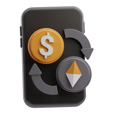 Cambio de dinero  3D Icon