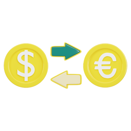 Cambio de dinero  3D Icon