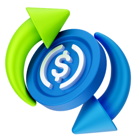 Cambio de dinero  3D Icon