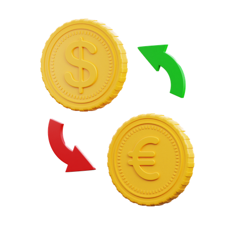 Cambio de dinero  3D Icon