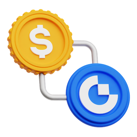 Cambio de dolar  3D Icon