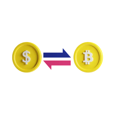 Cambio de dolar  3D Icon