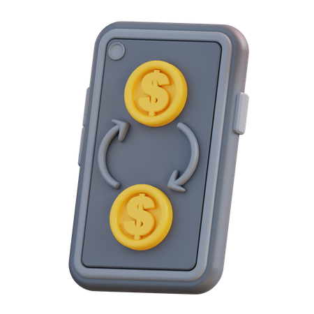Cambio de dolar en linea  3D Icon