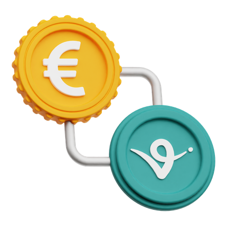 Cambio de euro  3D Icon