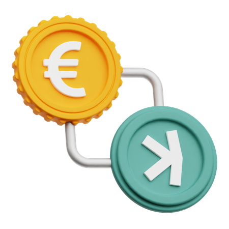 Cambio de euro  3D Icon