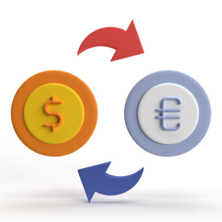 Cambio de euro  3D Icon