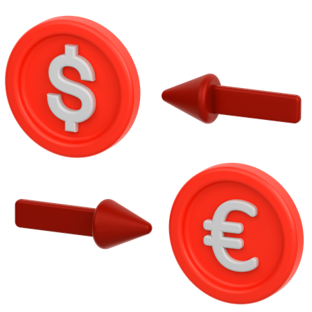 Cambiar moneda  3D Icon