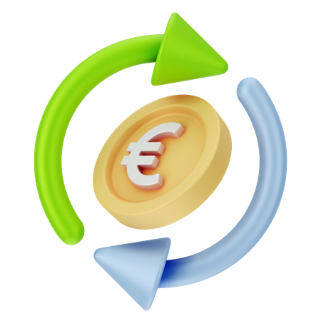 Câmbio monetário  3D Icon
