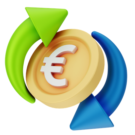 Câmbio monetário  3D Icon