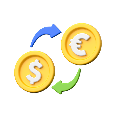 Cambio di valuta  3D Icon