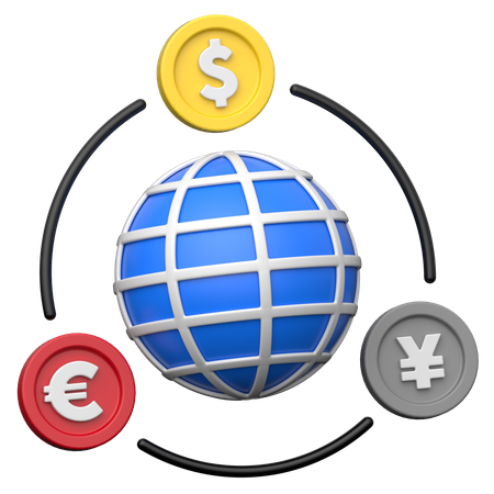 Cambios de mercado  3D Icon