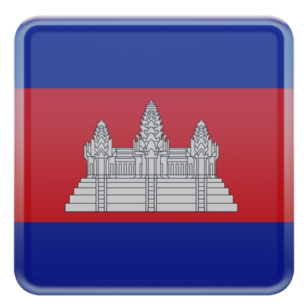 Drapeau du cambodge  3D Flag