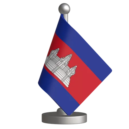 Cambodia Desk Flag  3D Icon