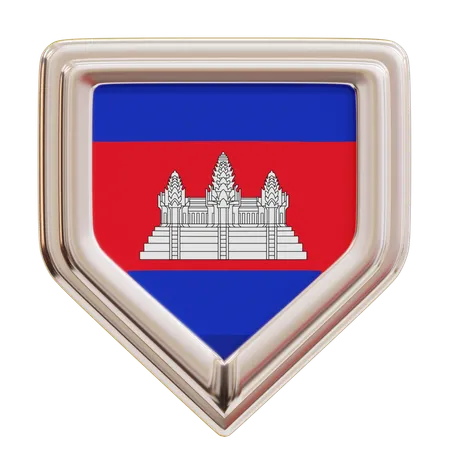 Cambodia Flag  3D Icon