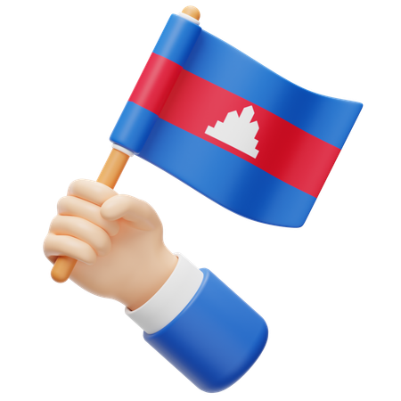 Cambodia Flag  3D Icon