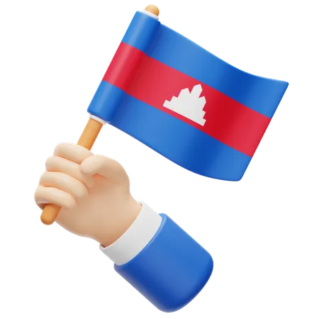 Cambodia Flag  3D Icon