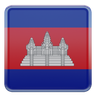 cambodia flag 3d logo