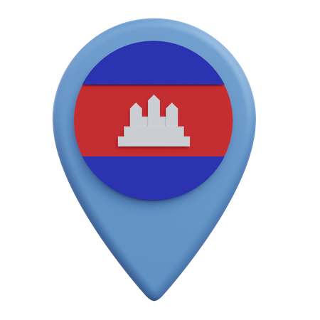 Cambodia Location  3D Icon