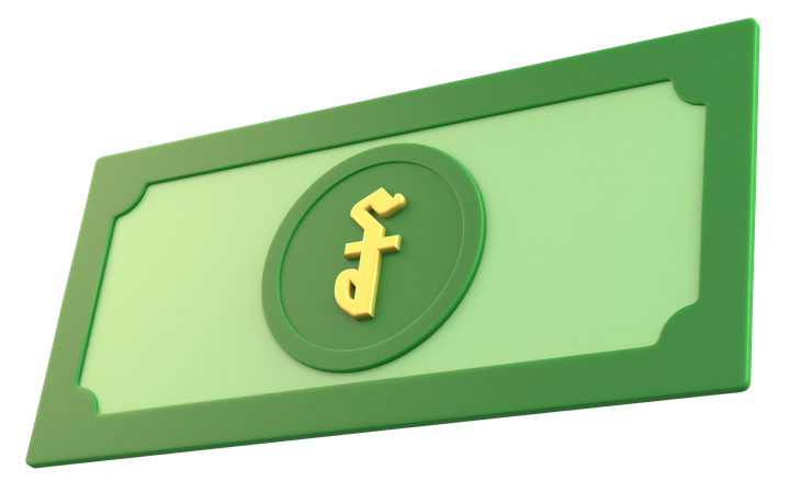 Cambodian Riel Money  3D Icon