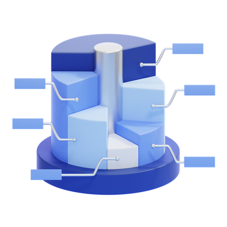 Infographie de diagramme circulaire  3D Icon
