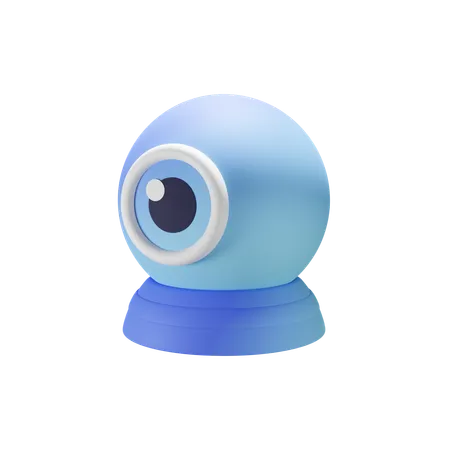 3 D CCTV Camera In Blue Colour 3D Icon