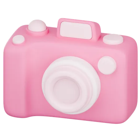 3 D Icon Of Pink Camera 3D Icon