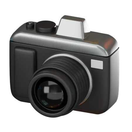Camera Icon Symbolizing Photography Evolution 3 D Render Illustration 3D Icon